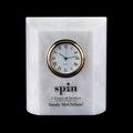 Genuine White Marble Ajax Clock